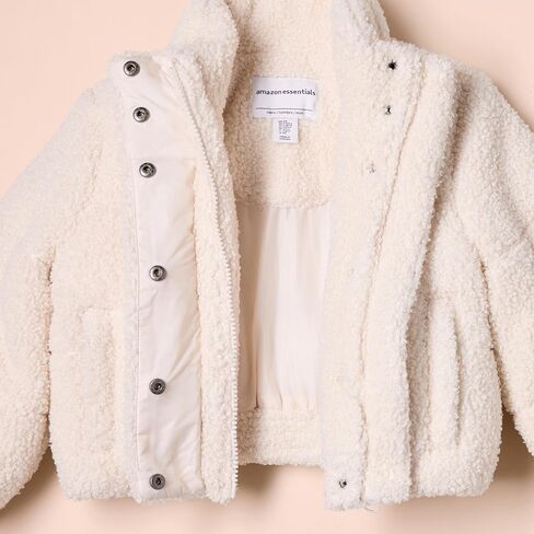 Amazon Essentials Girls and Toddlers' Crop Sherpa Jacket in Saudi Arabia