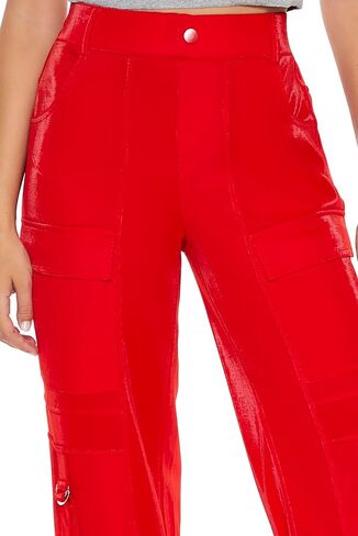 Forever 21 Women's Wide-Leg Utility Cargo Pants in Saudi Arabia