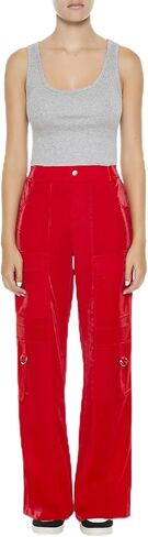 Forever 21 Women's Wide-Leg Utility Cargo Pants in Saudi Arabia