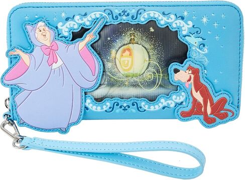 محفظة معصم من Loungefly Disney Cinderella Lentcular Princess Series بسحاب حول المعصم in Saudi Arabia