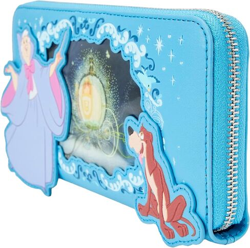 محفظة معصم من Loungefly Disney Cinderella Lentcular Princess Series بسحاب حول المعصم in Saudi Arabia