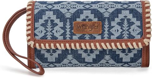 Wrangler Wristlet Wallets for Women Aztec Shoulder Bag Clutch Purses with Cellphone Bag in Saudi Arabia