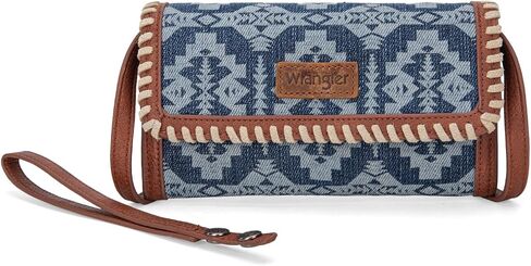 Wrangler Wristlet Wallets for Women Aztec Shoulder Bag Clutch Purses with Cellphone Bag in Saudi Arabia
