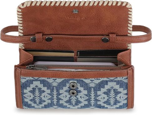 Wrangler Wristlet Wallets for Women Aztec Shoulder Bag Clutch Purses with Cellphone Bag in Saudi Arabia