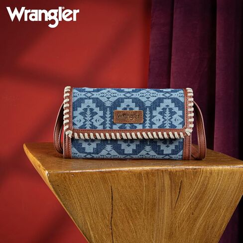 Wrangler Wristlet Wallets for Women Aztec Shoulder Bag Clutch Purses with Cellphone Bag in Saudi Arabia