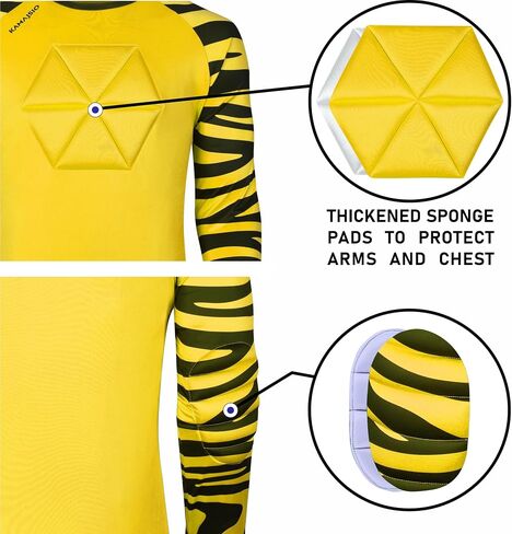 Elbow & Chest Padded Soccer Goalie Jersey - Long Sleeve Soccer Goalkeeper Jersey Men - Adult, Youth Goalie Shirt Yellow in Saudi Arabia
