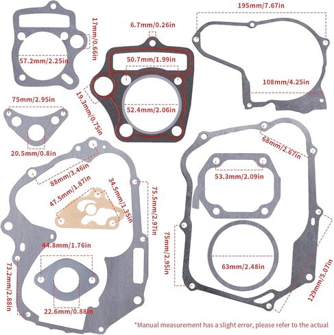 مجموعة حشية متوافقة مع محرك هوندا الصيني 107cc 110cc 125cc الأفقي Taotao ATV الدراجة الترابية Go Kart Quad 4 Wheeler Dune Buggy in Saudi Arabia