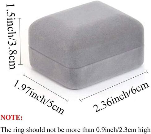 GBYAN Velvet Ring Box with LED Light Jewelry Display Gift Box for Proposal,Engagement, Wedding in Saudi Arabia