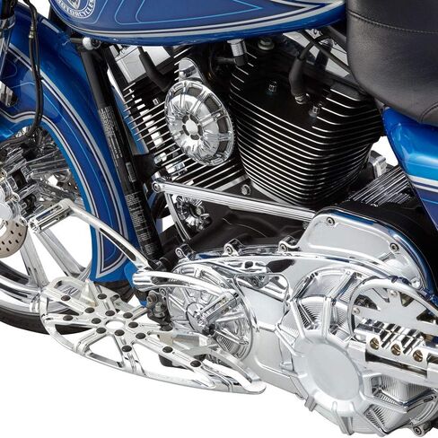 غطاء قرن CNC مناسب لموديلات Harley Big Twin 1991-2023 Sportster XL 2007-2022 (كروم) in Saudi Arabia