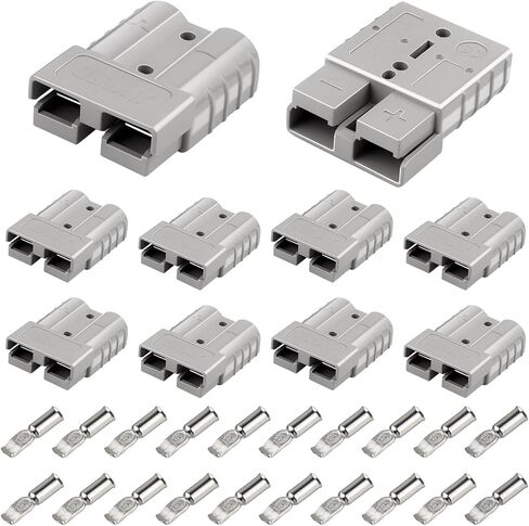 XRDS -RF 50A Battery Quick Connect/Disconnect Set – 600V DC Electrical Connector Kit, Supports 10-12AWG Wires, Ideal for Power Equipment, Winches, and Solar Applications 4 PCS in Saudi Arabia