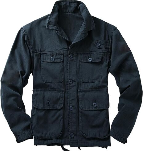 AKHKING Men's Camo Jacket M65 BDU Military Field Jacket Cotton Tactical Combat Army With Multi-Pockets Coat in Saudi Arabia