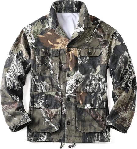 AKHKING Men's Camo Jacket M65 BDU Military Field Jacket Cotton Tactical Combat Army With Multi-Pockets Coat in Saudi Arabia