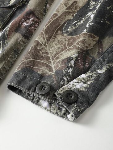 AKHKING Men's Camo Jacket M65 BDU Military Field Jacket Cotton Tactical Combat Army With Multi-Pockets Coat in Saudi Arabia