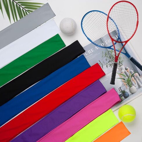 Head Ties Headband Sports Sweatband for Men Women, 3 Pack Adjustable Ninja Headband Karate Tie Back Sweat Wicking Workout Head Band for Basketball, Running, Tennis, Athletics in Kuwait