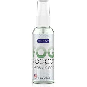 Purity Fog Stopper and Lens Cleaner Spray - Anti Fog Spray for Glasses & Non-AR Coated Lenses - Fog Blocker and Anti-Static Lens Cleaning Spray for Glasses, Eyewear, Goggles and Masks - 2oz