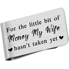 Emideary Money Clip for Husband - Money Clip Gifts for Him Husband Men - Husband Christmas Birthday Gift from Wife