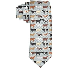 Tie Funny Neckties Cows Fashion Wide Novelty Neck Ties For Men teen