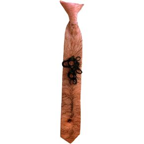 Gears Out Hairy Chest Tie - Funny Chest Hair Tie for Men Boys Clip-On Necktie Curly Chest Wig Gag Gift Weird Ties for Dad Unique Office Gifts Prank Stocking Stuffers