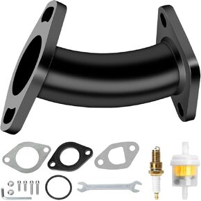 Intake Manifold Pipe Compatible with Predator 212cc 196cc 224cc Mini Bike Coleman CT200U BT200X CT200U-EX B200R KT196 Racing Go Kart Baja MB200 GX160 GX200 Clone Engine Performance Parts