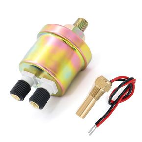ARTILAURA 1/8NPT 0-150PSI Oil Pressure Sensor and 1/8NPT Water Temperature Sensor Sending Unit