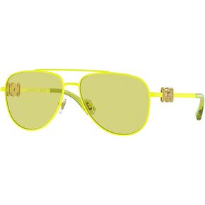 Versace VK2002 1494/2 Sunglasses Youth Kids Girl's Matte Fluo Yellow/Green 52mm