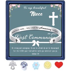 SAM & LORI Confirmation Gifts/First Communion Gifts-Bracelet for Goddaughter Daughter Niece Granddaughter