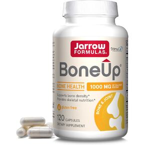 Jarrow Formulas BoneUp for Bone Density and Skeletal Nutrition, Includes Vitamin D3, K2 (as MK-7) and Calcium, 360 Capsules, Up to a 60 Day Supply