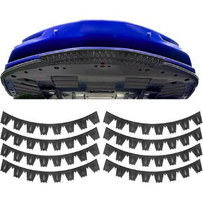 8 PCS Universal Front Bumper Scrape Guard Skid Plate Protection for Lowered Cars/SUV, Car Bumper Guard Anti-Scratch Kit Skid Plate Scrape Protector Plate
