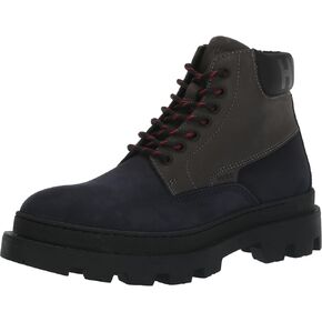 HUGO Men's Graham Leather Lace Up Half Boot Fashion