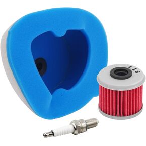 Motorcycle Air Filter & Oil Filter & Spark Plug Replacement for Honda CRF250R 2004-2009 CRF250X 2004-2013 CRF450R 2002-2008 CRF450X 2005-2013 17213-KRN-850