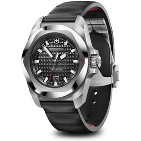 Victorinox I.N.O.X. Automatic Black Dial Black Rubber Watch 41mm - 242039