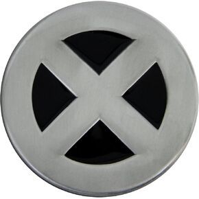 Unisex-Adult's X-Man Die Cast Pewter Finish Enameled Belt Buckle