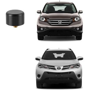 Custom Antenna Delete Cap for Honda Acura Toyota Lexus Scion Select Models, Stylish Antenna Cover for Honda Toyota Car SUV Accessories, Car Wash Safe Proof, Black