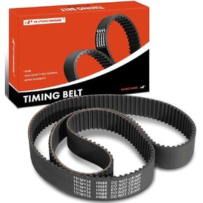 A-Premium Engine Timing Belt Compatible with Toyota Tacoma 1995-2004, Tundra 2000-2004, 4Runner 1996-2002, T100 1995-1998, 3.4L - Replace# 1356869095