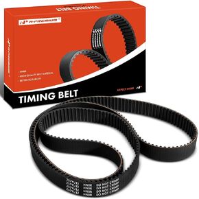 A-Premium Engine Timing Belt Compatible with Dodge & Mitsubishi Cars - Stealth 1991-1996 DOHC 3.0L, 3000GT 1991-1996 3.0L, 3000GT 1997-1999 DOHC 3.0L, Diamante 1992-1995 DOHC 3.0L - Replace# MD193874