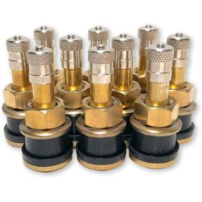 Ten TR501 Straight Brass Clamp in Tubeless 1.5 inch Truck or Bus Valve Stems by TYK Industries