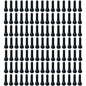 20Pcs TR418 Tubeless Valve Stems, Black Rubber Snap-in Valves Tubeless Tire Valve Stems Replacement for Tubeless 0.453 inches Rim Holes on Standard Auto Tires