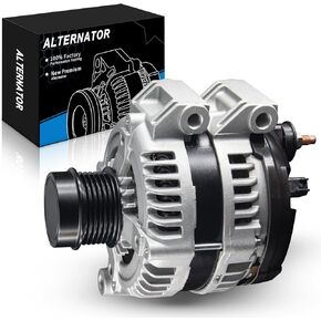 Upgraded Alternator for:-Chrysler Town and Country 2011 2012 2013 2014 2015 2016 3.6 L, for:-Dodge Grand Caravan Journey Avenger For:-Ram C/V 3.6L, 160Amp 04801624AD (ALL NEW)