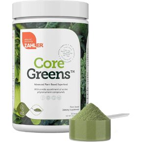 Zahler Core Greens Powder Nutrition Supplements - Superfood Powder - Super Green Juice & Smoothie Mix - Phytonutrient Rich Super Greens Powder with Spirulina, Chlorophyll & More (Sample Size) 5 Packs