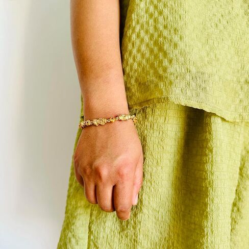 Fashion 18K Gold Plated Feng Shui Adjustable Wristband Pi Xiu Link Chain Bracelet in Saudi Arabia