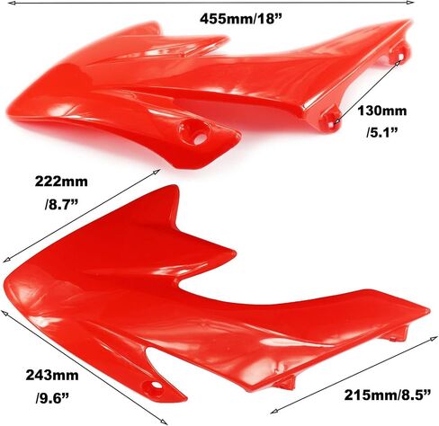 PRO BAT 7 PCs CRF50 Plastic Fender Kit XR50 Fairing Fender Kit Motorcycle Complete Fender Fairing Body Work Kit Fit for CRF 50 XR 50 SDG SSR 107 110 125 Pit Dirt Bike, Red in Saudi Arabia