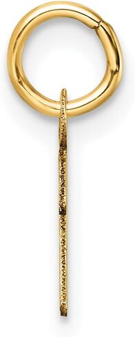 قلادة بحلية حروف أبجدية أولية 14 قيراط (الطول 13 ملم) in Saudi Arabia