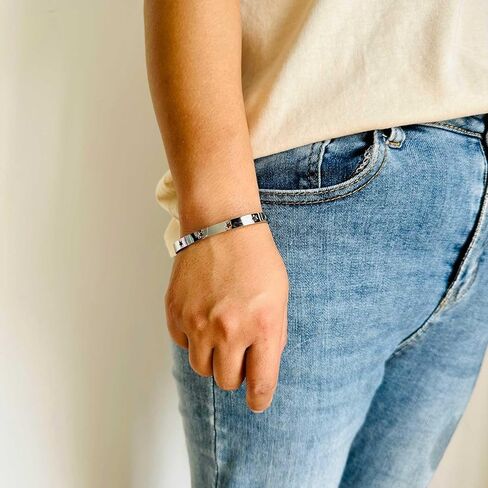 Fashion Stainless Steel Hollow Star Pattern Oval Arm Band Cuff Bracelet in Saudi Arabia