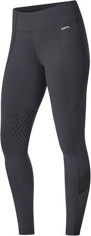 Kerrits Women's Free Style Knee Patch Horse Riding Tights – Silicone Grip Horse Riding Tights with Pockets Stretch & Coverage in Saudi Arabia
