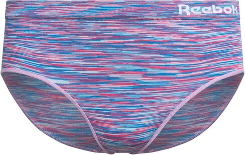 Reebok Girls Hipster Panties - 4 Pack Soft Performance Stretch Seamless Hipster Underwear for Girls with Elastic Waistband in Kuwait