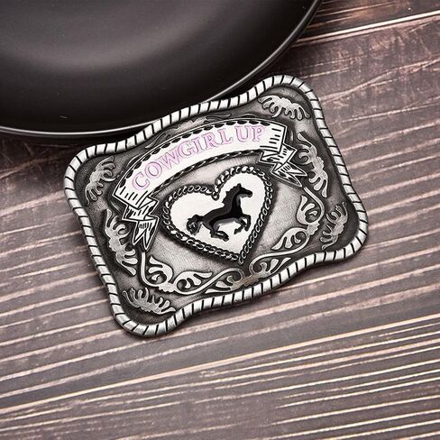 MASOP VOGU Cowgirl Up Western Cowgirl Rodeo Belt Buckle Women Girls Fashion Jean's Accessory in Kuwait