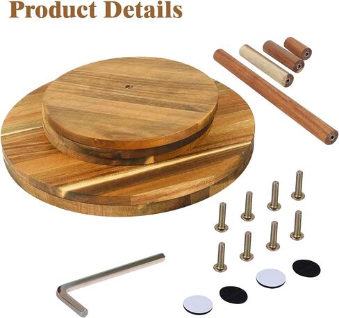 مجموعة من 4 رافعات بوفيه خشبية، ورافعات عرض طعام مربعة للبيع بالتجزئة للحفلات، وحوامل بيتزا من الخشب المحروق والأسلاك المعدنية السوداء للتقديم in Kuwait