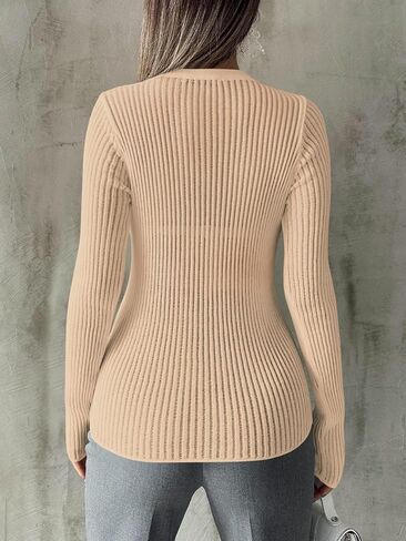 Trendy Queen Going Out Tops for Women Sheer Long Sleeve Tops 2024 Fall Crewneck Mesh See Through Sweaters Y2k Outfits in Saudi Arabia
