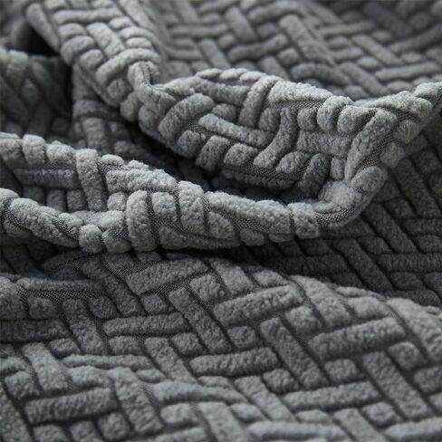 Magic Sofa Covers Couch Covers 2024 New Wear-Resistant Universal Sofa Covers Washable Stretch Couch Cushion Covers Slipcovers for Sectional Sofa (Texture Gray,Large Single Seat Cover) in Kuwait