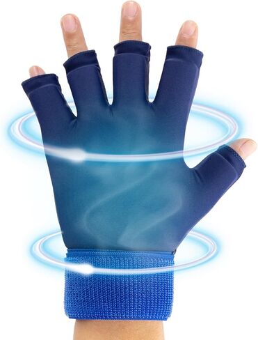 Finger Arthritis Compression Ice Glove for Pain Relief, Adjustable Wrist Ice Pack Wrap, Hand Ice Pack, Wrist Ice Pack for Hot & Cold Therapy, Reusable Gel Ice Pack for Tendinitis, Carpal Tunnel in Saudi Arabia